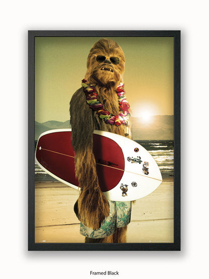 Star Wars  Chewbacca  Surf Board Poster