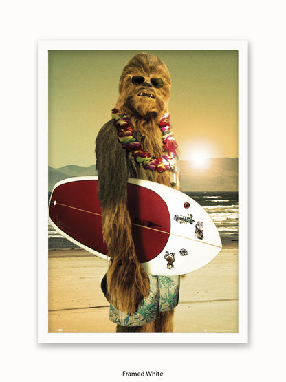 Star Wars  Chewbacca  Surf Board Poster