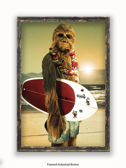 Star Wars  Chewbacca  Surf Board Poster