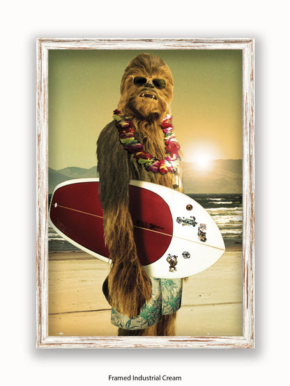 Star Wars  Chewbacca  Surf Board Poster