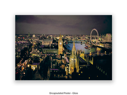 London Eye View Giant Poster