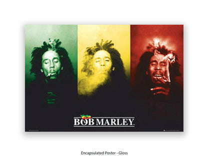Bob Marley Smoking Flag Giant Poster