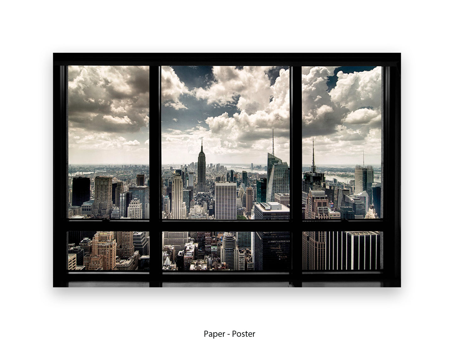 New York Window View Giant Poster