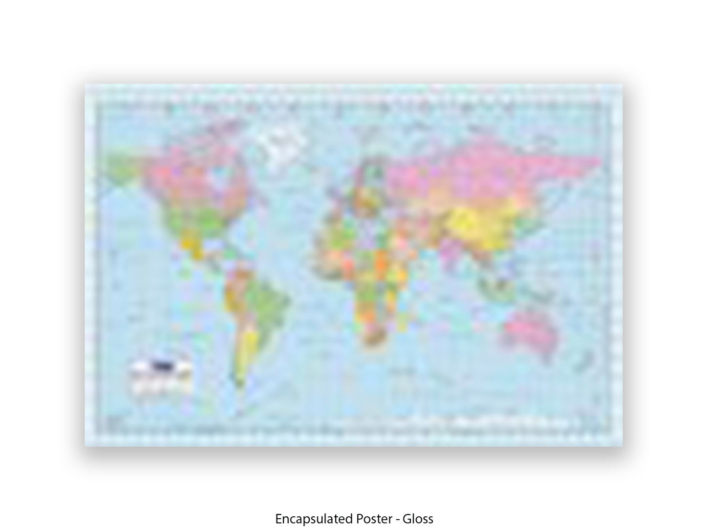 World Political Map Flags Giant Poster
