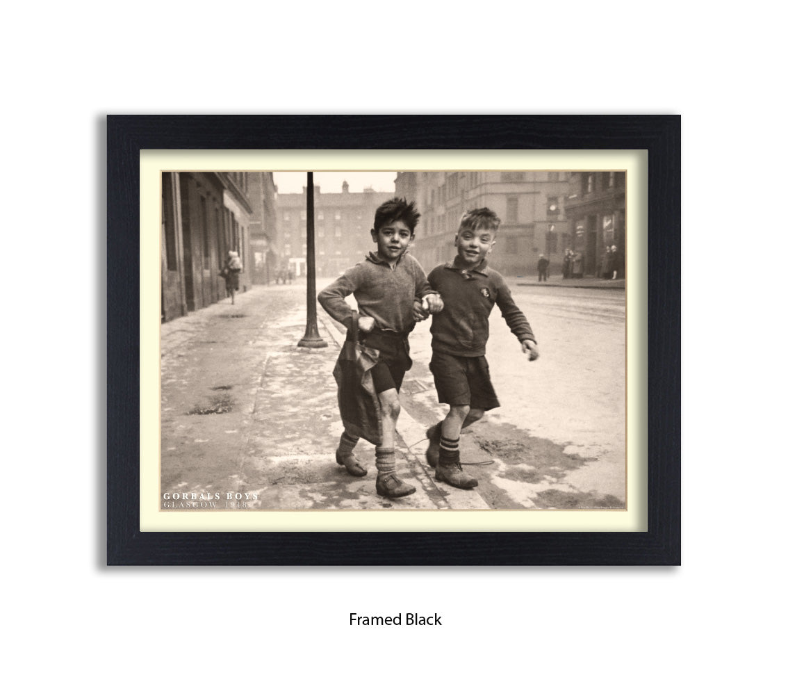 Gorbals Boys, Glasgow 1948 – Vintage Sepia Photographic - Art Print