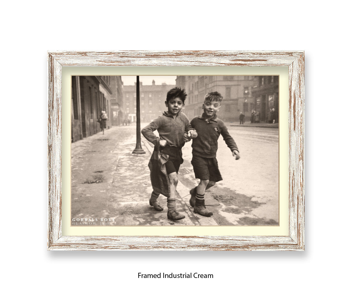 Gorbals Boys, Glasgow 1948 – Vintage Sepia Photographic - Art Print