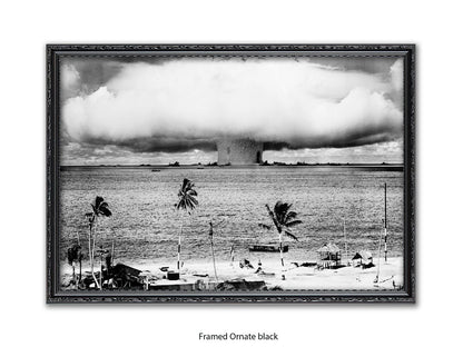 Atomic Bomb Explosion Bikini Atoll Poster