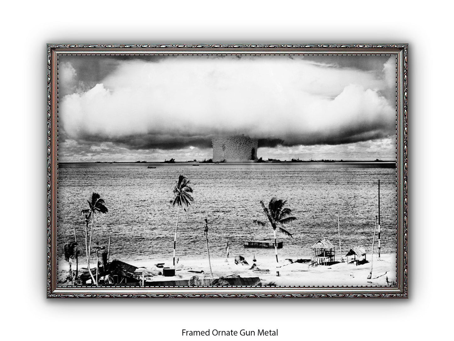 Atomic Bomb Explosion Bikini Atoll Poster
