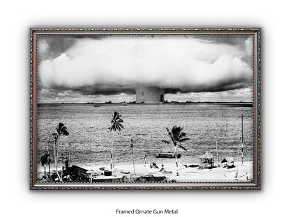 Atomic Bomb Explosion Bikini Atoll Poster