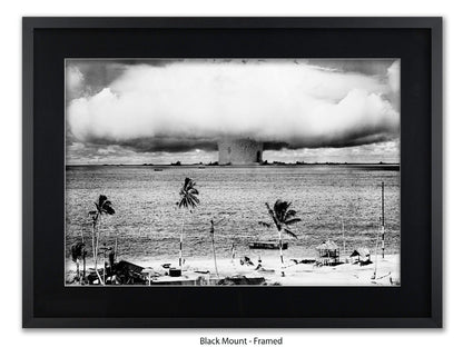 Atomic Bomb Explosion Bikini Atoll Poster