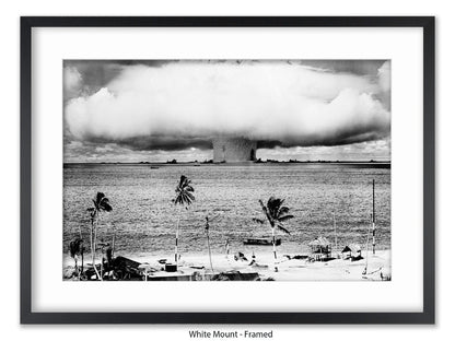 Atomic Bomb Explosion Bikini Atoll Poster