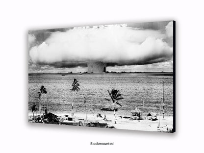 Atomic Bomb Explosion Bikini Atoll Poster