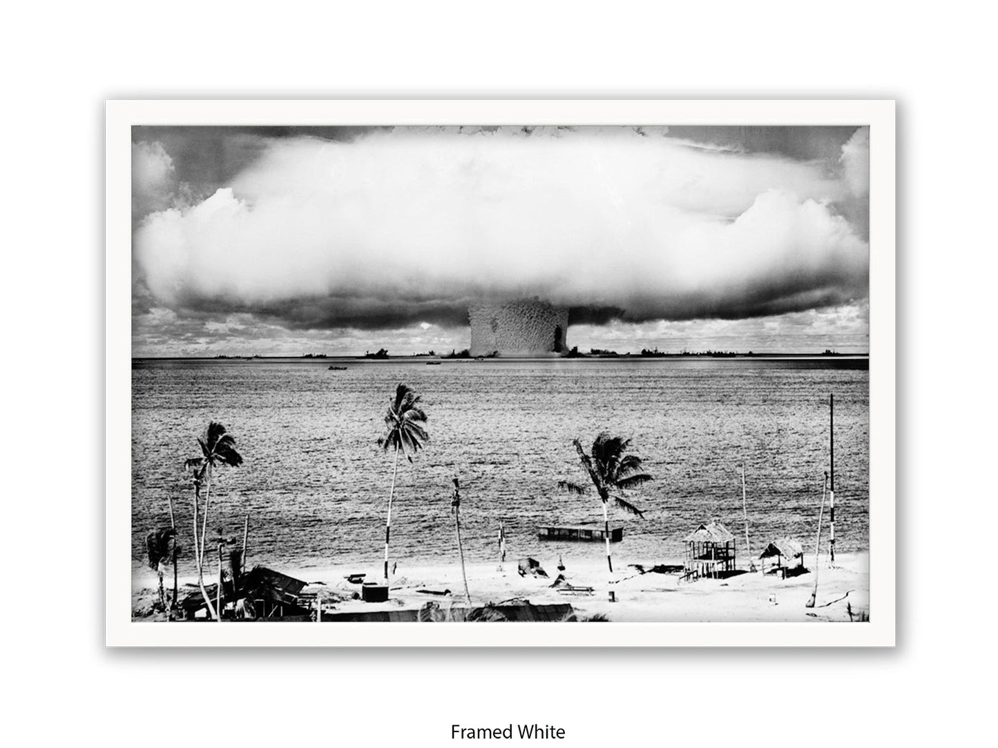 Atomic Bomb Explosion Bikini Atoll Poster