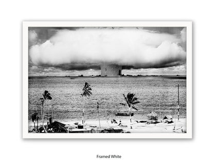 Atomic Bomb Explosion Bikini Atoll Poster