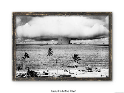 Atomic Bomb Explosion Bikini Atoll Poster