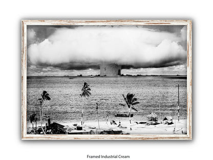 Atomic Bomb Explosion Bikini Atoll Poster