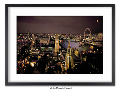 London Eye Westminster Poster