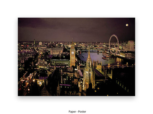 London Eye Westminster Poster