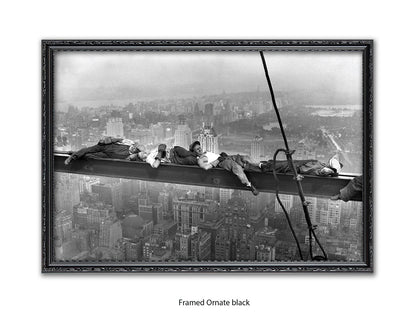 New York Lunchtime Asleep Poster