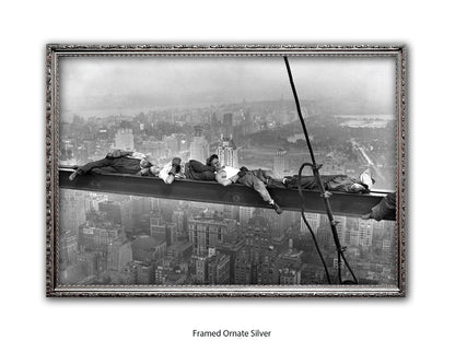 New York Lunchtime Asleep Poster