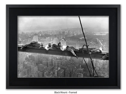 New York Lunchtime Asleep Poster