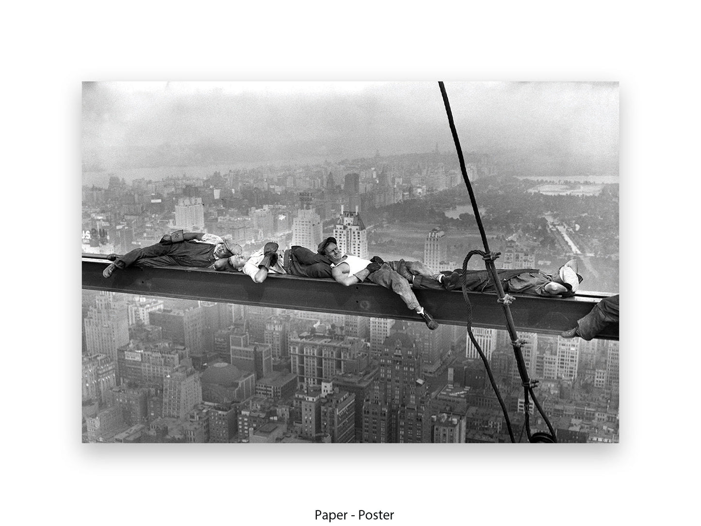 New York Lunchtime Asleep Poster