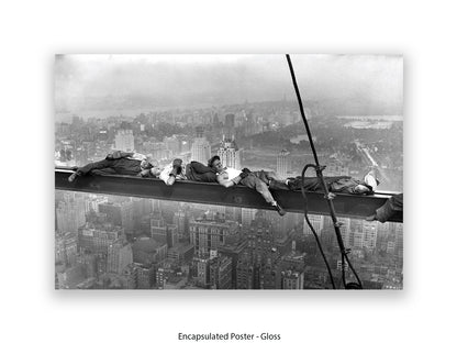 New York Lunchtime Asleep Poster