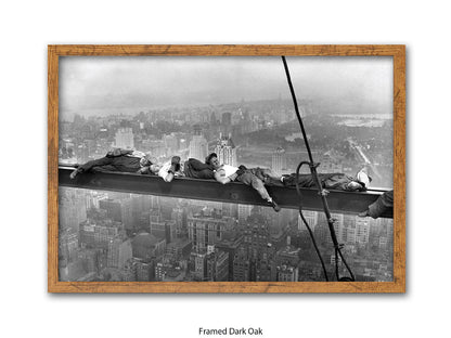 New York Lunchtime Asleep Poster