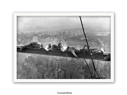 New York Lunchtime Asleep Poster