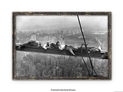 New York Lunchtime Asleep Poster