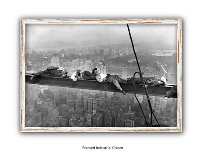 New York Lunchtime Asleep Poster