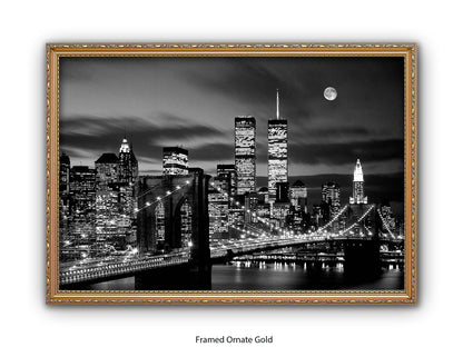 New York Twin Towers Poster