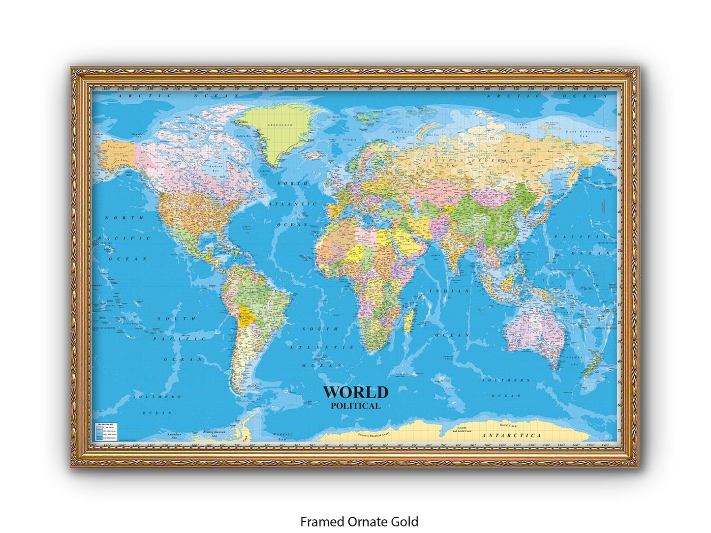 World Political Map Poster