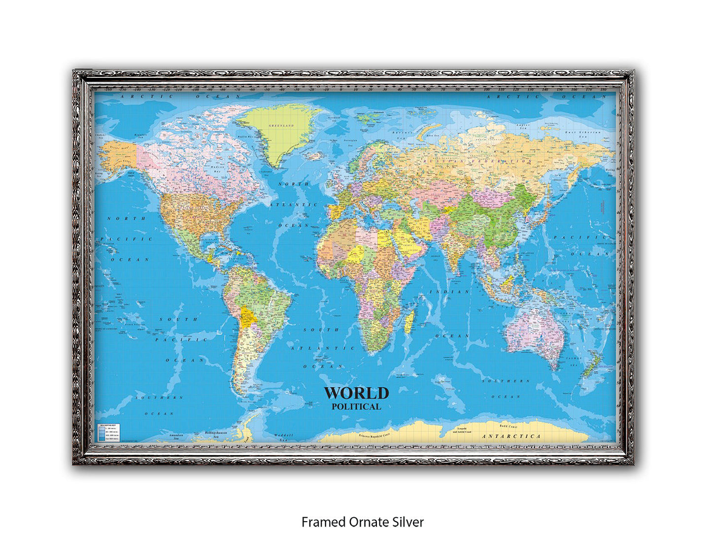 World Political Map Poster