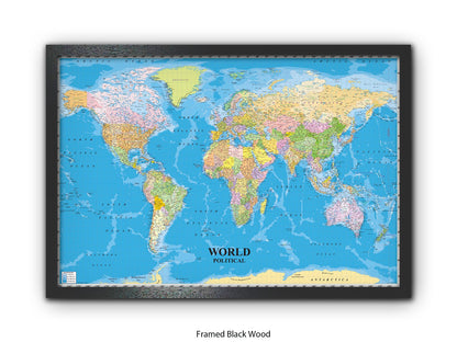 World Political Map Poster