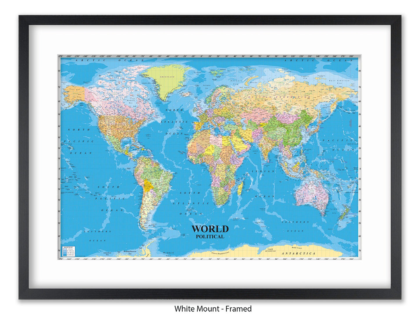World Political Map Poster