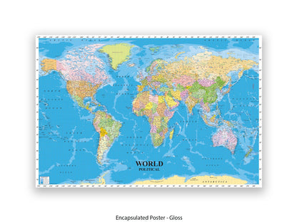 World Political Map Poster