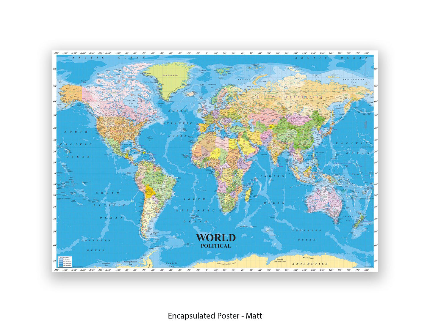World Political Map Poster