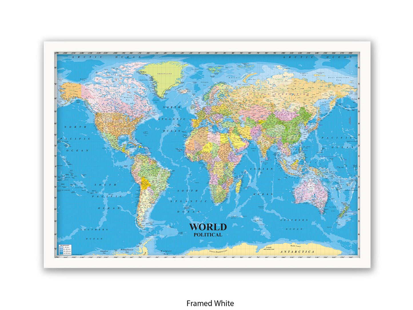 World Political Map Poster