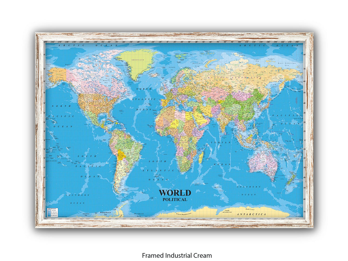 World Political Map Poster