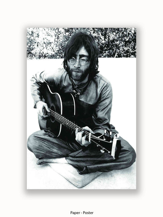 John Lennon Guitar Poster