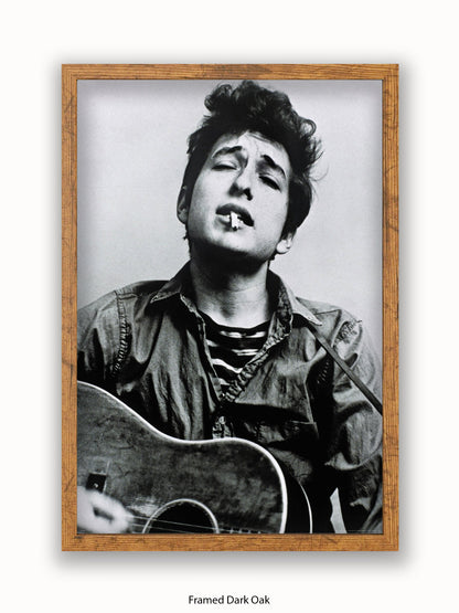 Bob Dylan Cigarette Guitar Poster