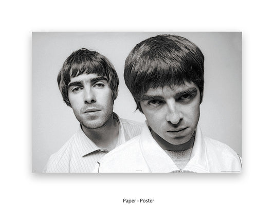 Oasis Brothers Liam & Noel Poster