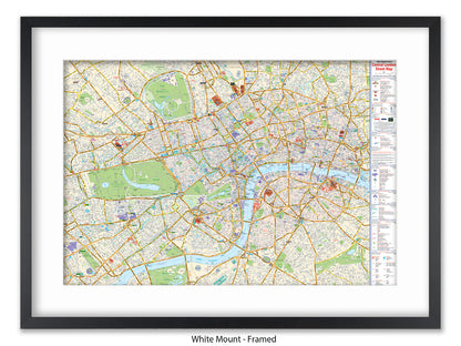 Central London Street Map Poster