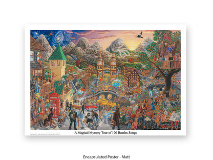 A Magical Mystery Tour of 100 Beatles Songs - Tom Masse - Poster