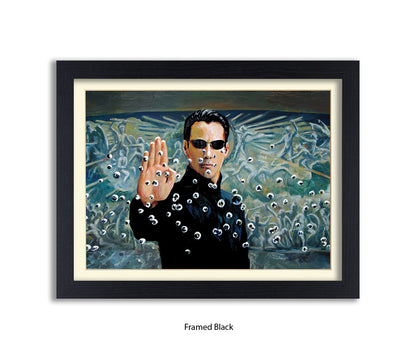 Matrix - Neo Bullitts -Michael Kozlov Art Print