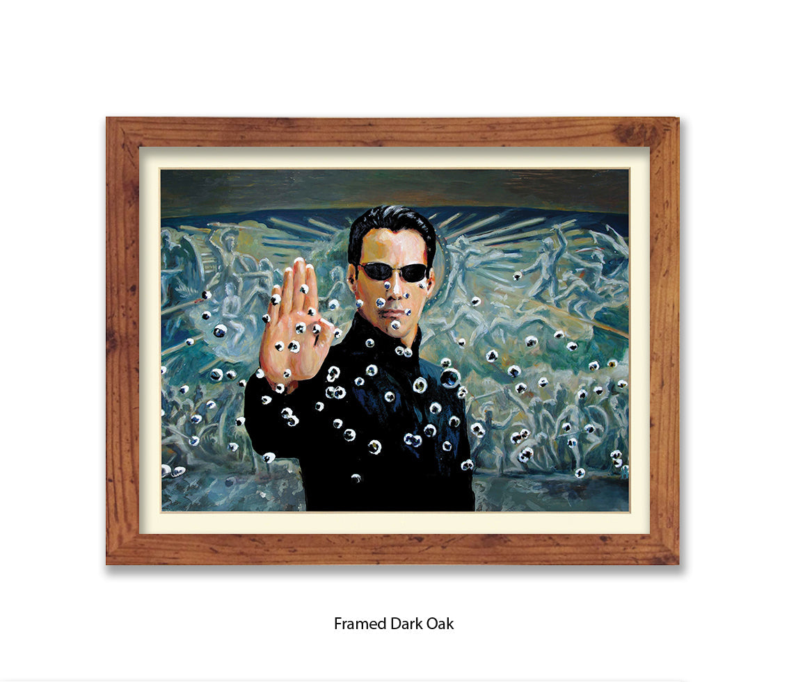 Matrix - Neo Bullitts -Michael Kozlov Art Print