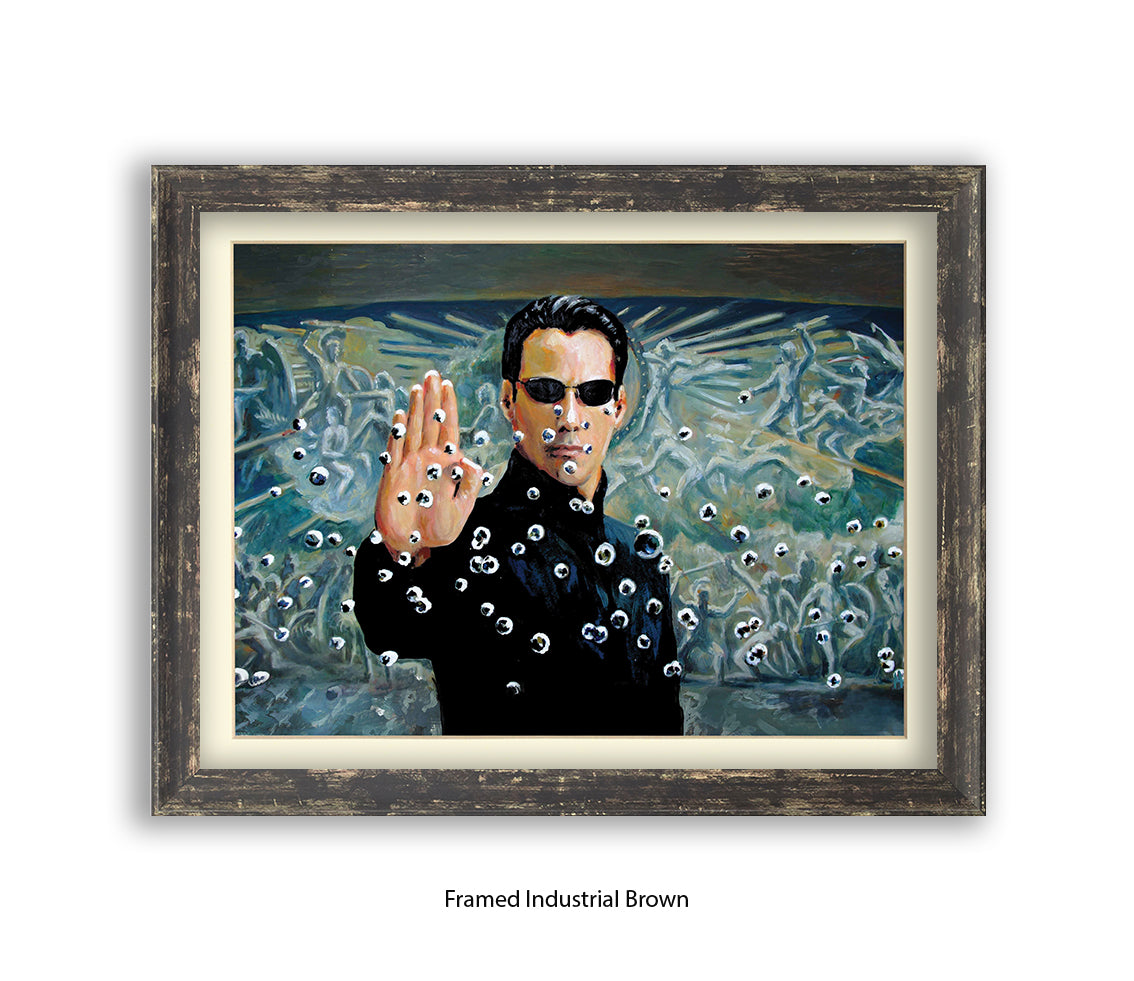Matrix - Neo Bullitts -Michael Kozlov Art Print