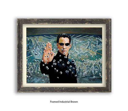 Matrix - Neo Bullitts -Michael Kozlov Art Print