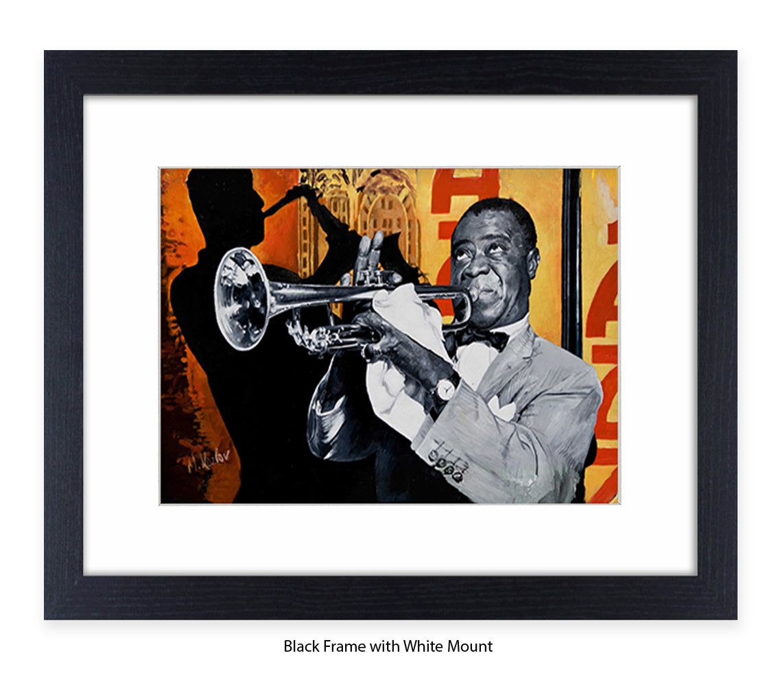 Louis Armstrong  - Michael Kozlov Art Print